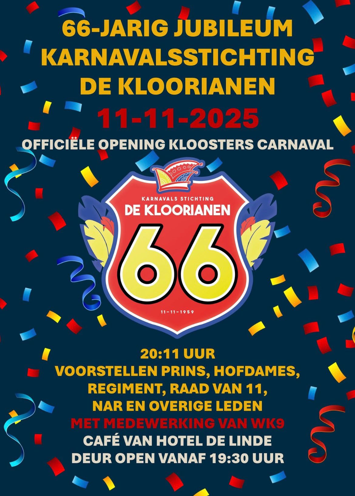 Kloorianen 66 jaar